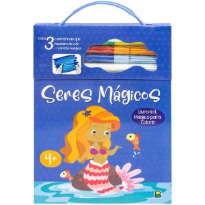 LIVRO KIT MAGICO PARA COLORIR  – SERES MAGICOS – BRASILEITURA