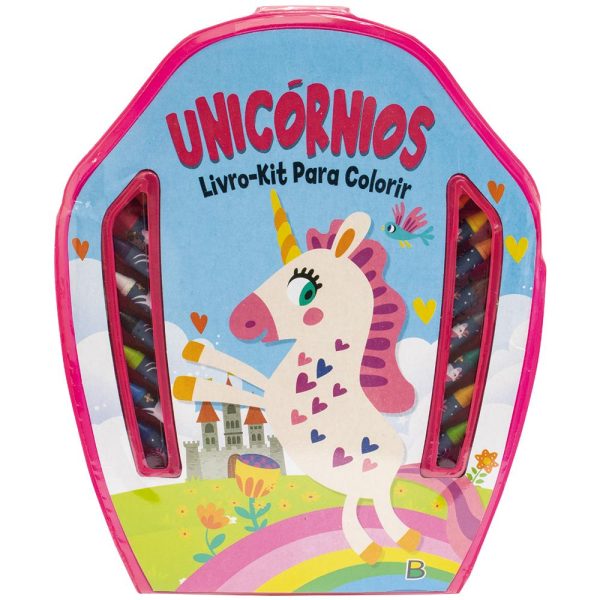 LIVRO KIT PARA COLORIR - UNICORNIOS - BRASILEITURA