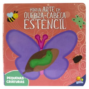 MINHA ARTE EM QUEBRA CABECA ESTENCIL – PEQUENAS CRIATURAS – TODOLIVRO