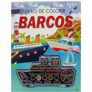 INCRIVEIS VEICULOS – LIVRO DE COLORIR – BARCOS – BRASILEITURA