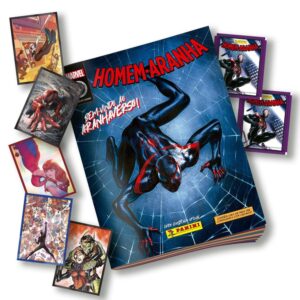 HOMEM ARANHA – BEM VINDO AO ARANHAVERSO – KIT C/ 1 ALBUM BROCHURA + 6 ENVELOPES – PANINI