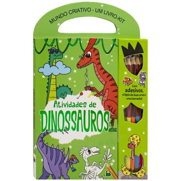 MUNDO CRIATIVO UM LIVRO KIT - ATIVIDADES DE DINOS - BRASILEITURA