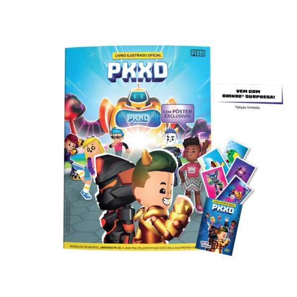 PKXD - KIT PKXD LIVRO ILUSTRADO OFICIAL - MAIS 10 ENVELOPES - PIXEL