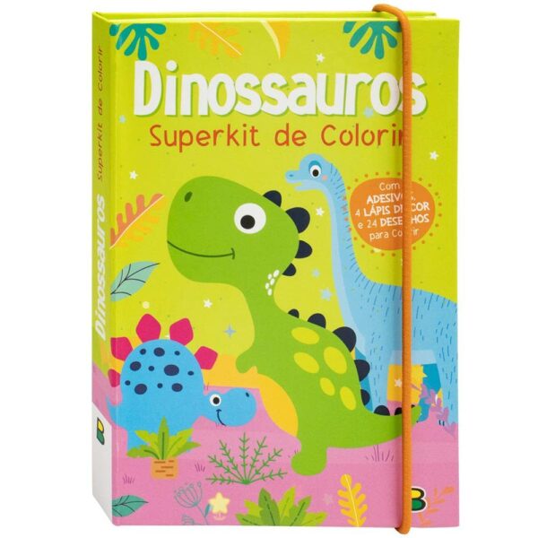 SUPERKIT DE COLORIR - DINOSSAUROS - BRASILEITURA