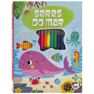 MEU ADORAVEL SUPERKIT DE COLORIR – SERES DO MAR – HAPPY BOOKS