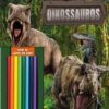 Dinossauros – Kit de Colorir Com 12 Lápis de Cor