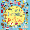 Atlas do mundo com bandeiras