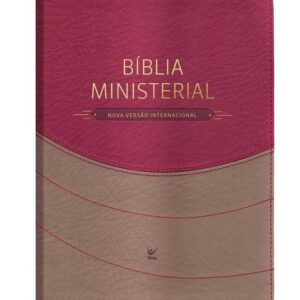 Bíblia Ministerial – NVI – Capa Duotone – Marrom claro e vermelho